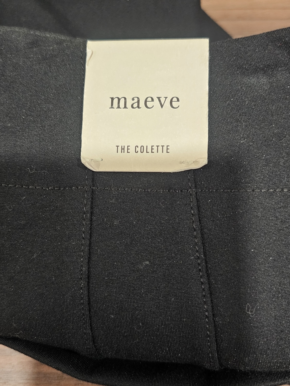Maeve Colette Black Wide Leg Bow Pants Size 24 NWT Anthropologie Elegant Minimal - Picture 13 of 16